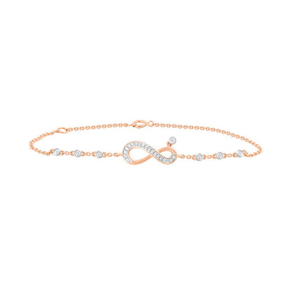 Infinity Design  Rose Gold Bracelet