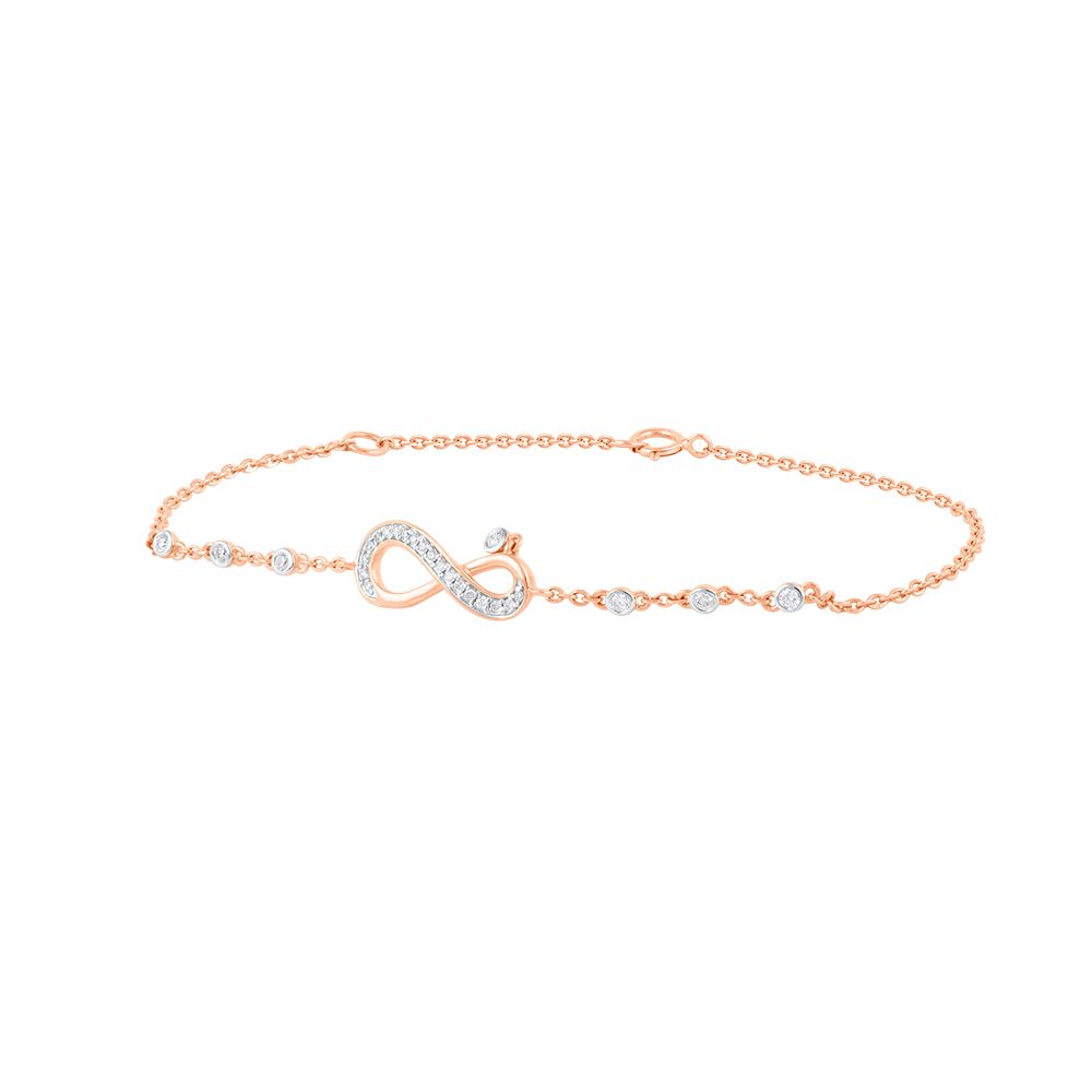 Infinity Design  Rose Gold Bracelet