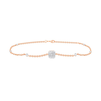 Subtle Square Diamond Embellished Bracelet
