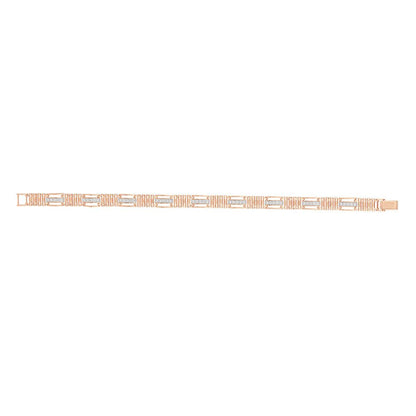 Geometric Men's Diamond Link Bracelet