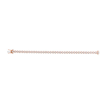 Pretty Rose Gold Diamond Bracelet