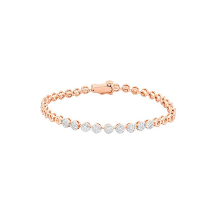 Rose Gold Whispers Diamond Bracelet