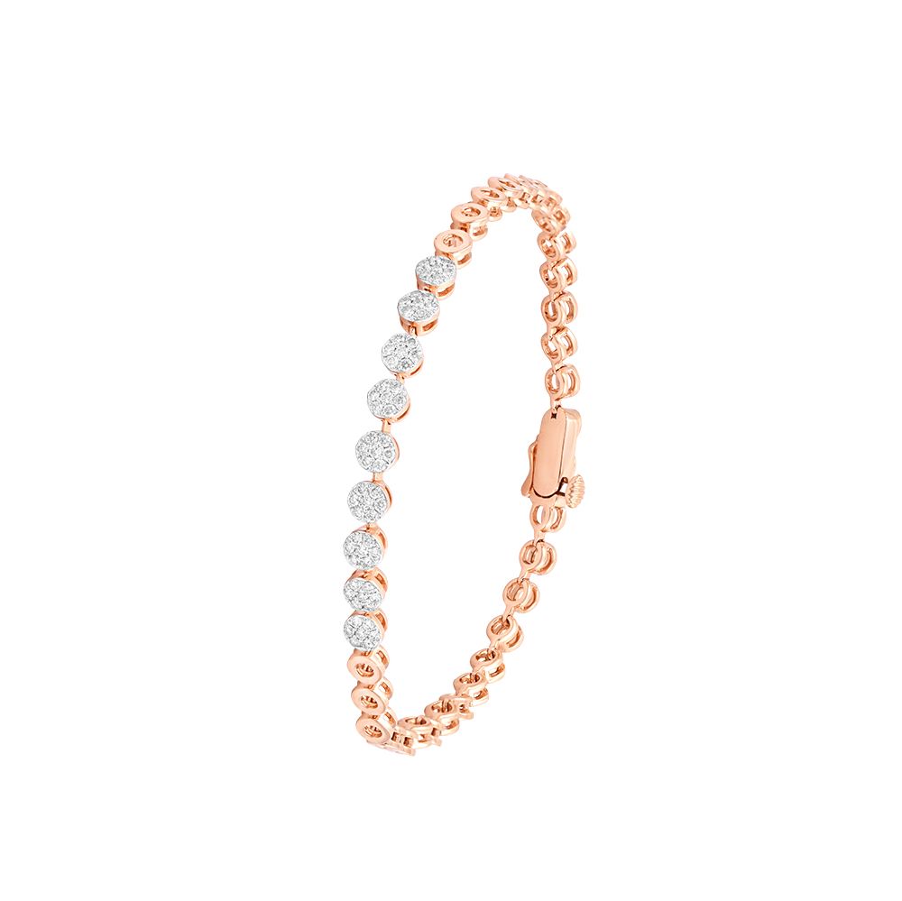 Rose Gold Whispers Diamond Bracelet