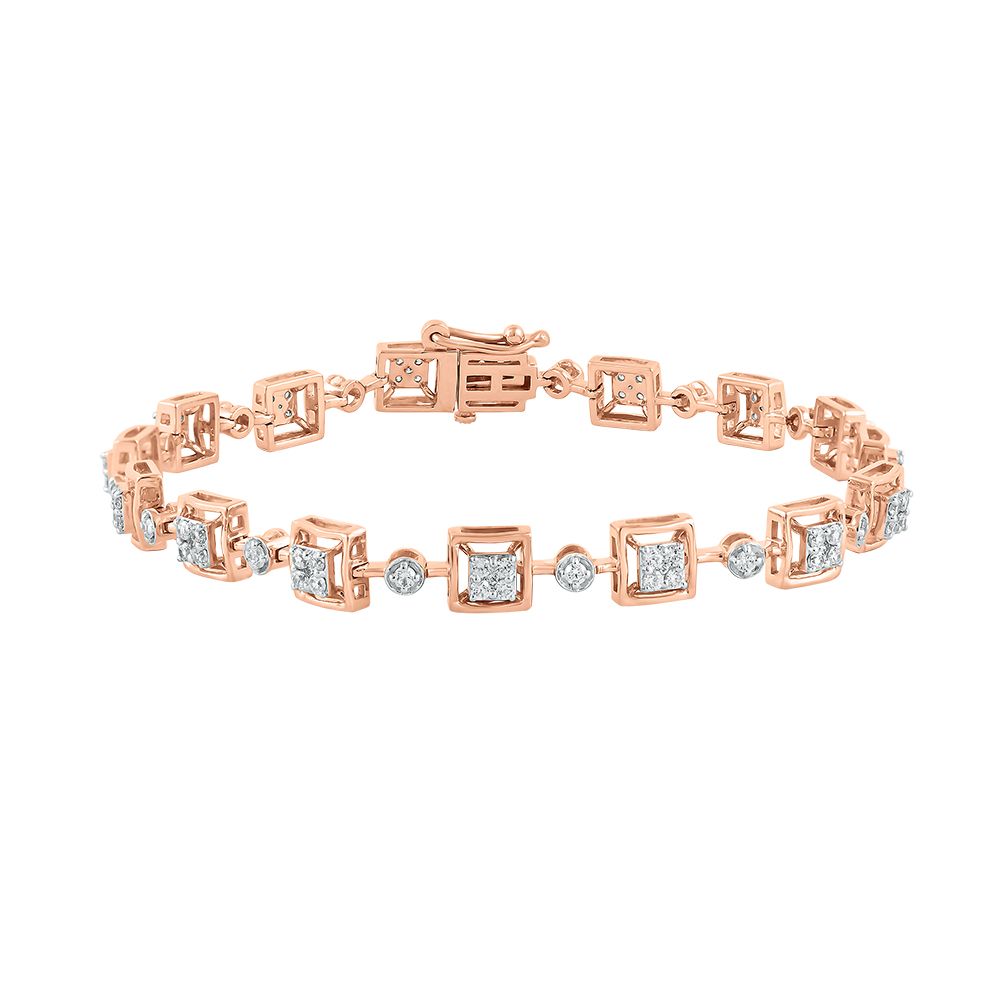 Enchanting  Rose Gold Composite Women Bracelet