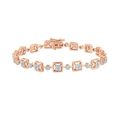 Enchanting  Rose Gold Composite Women Bracelet