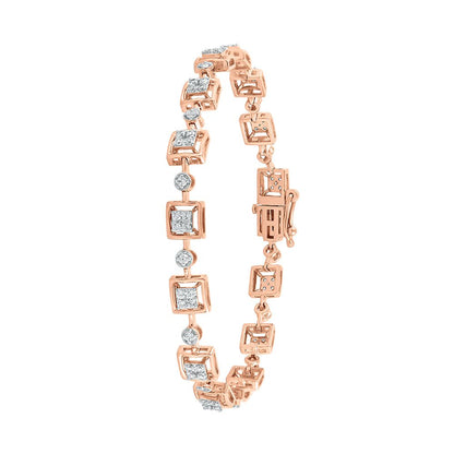 Enchanting  Rose Gold Composite Women Bracelet