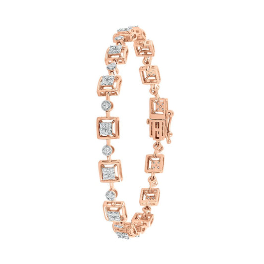 Enchanting  Rose Gold Composite Women Bracelet