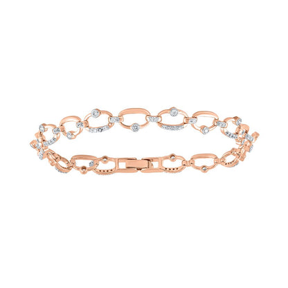 Eye-Catching  Rose Gold Geometric Women Bracelet