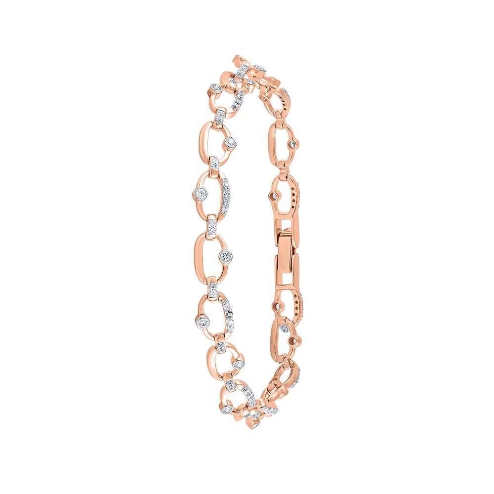 Eye-Catching  Rose Gold Geometric Women Bracelet