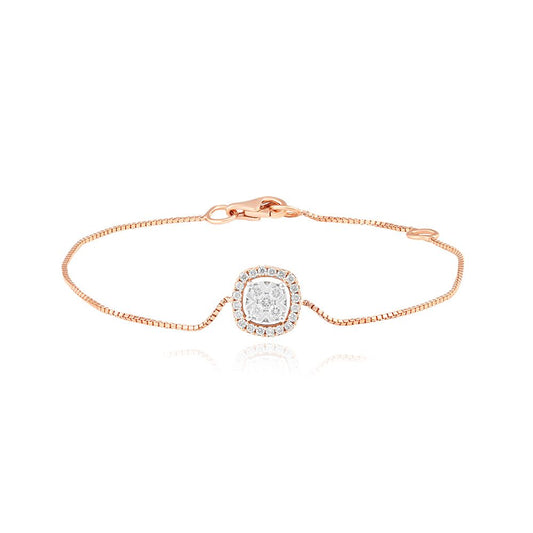 Graceful Diamond Chain Bracelet