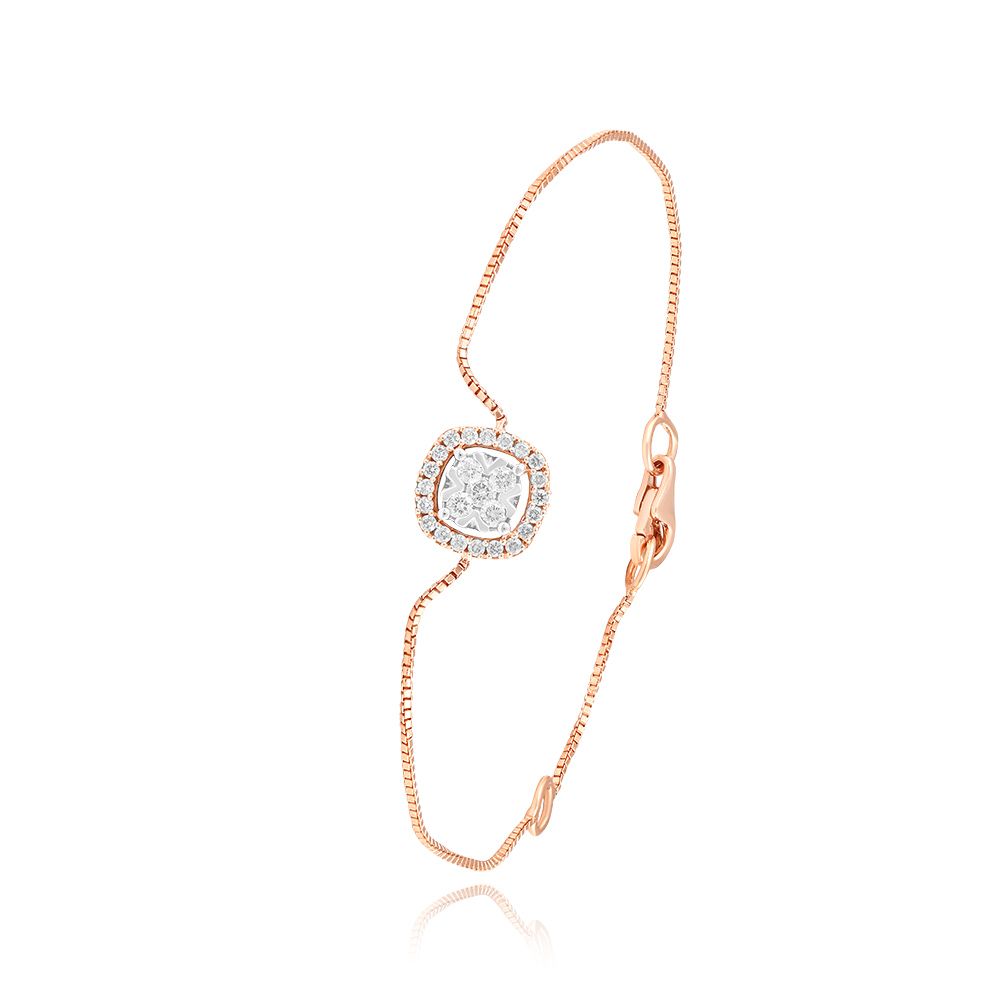 Graceful Diamond Chain Bracelet
