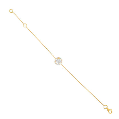 Radiant Diamond Cluster Bracelet