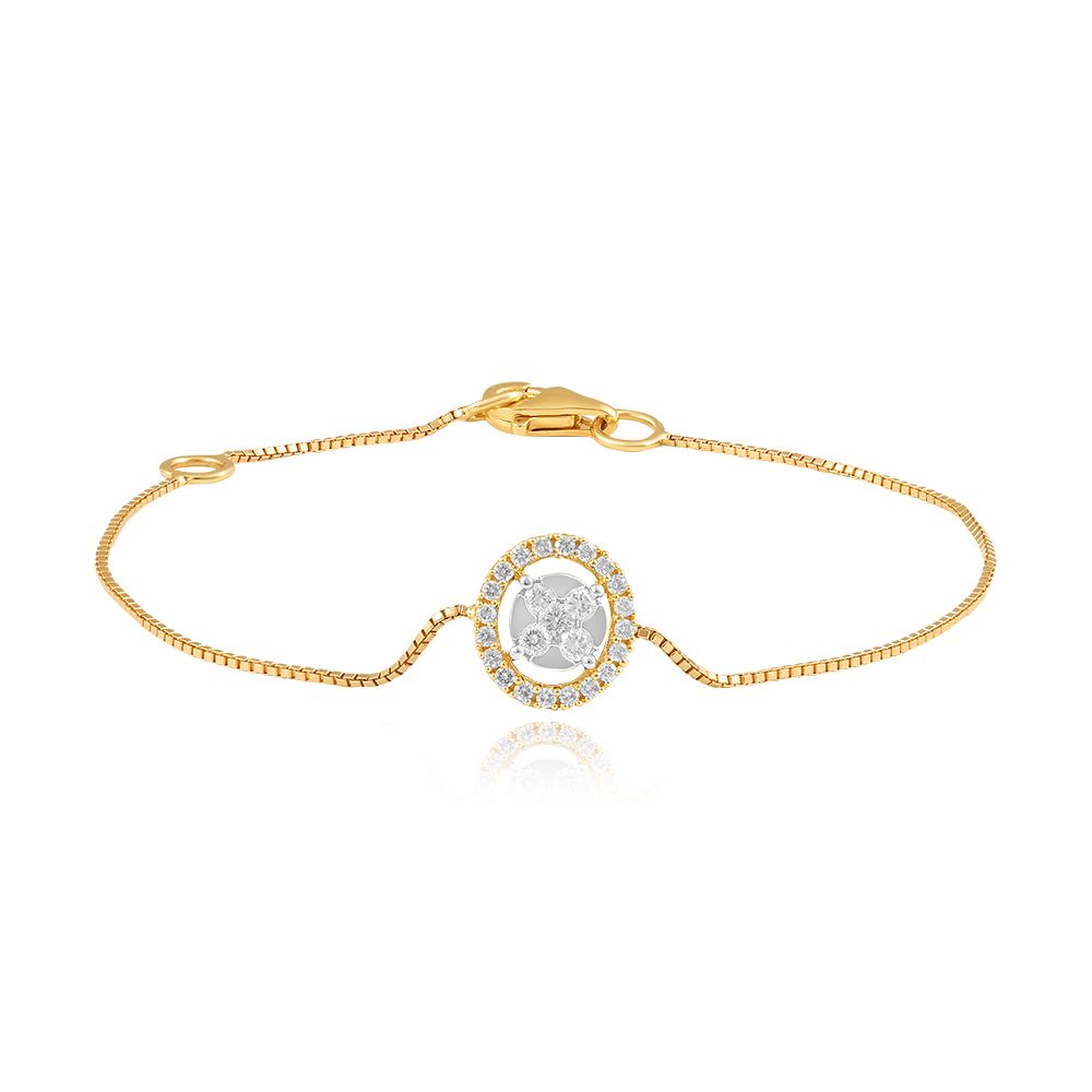 Radiant Diamond Cluster Bracelet