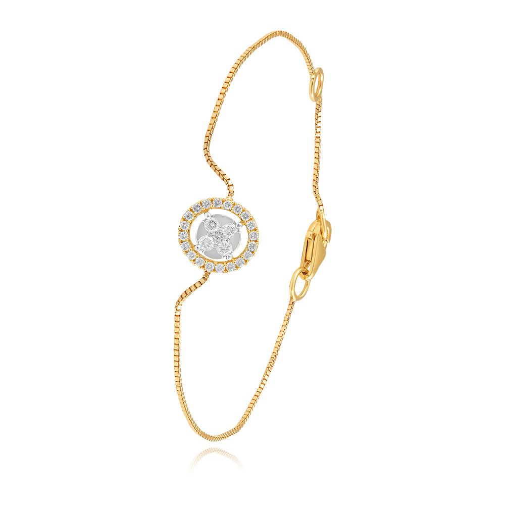 Radiant Diamond Cluster Bracelet