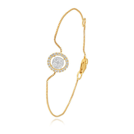 Radiant Diamond Cluster Bracelet